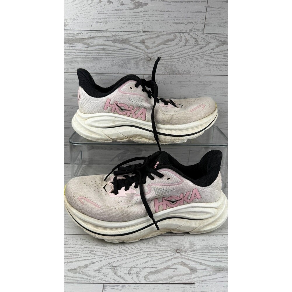 Hoka One One Clifton 10 Carnation Starlight Glow 6.5B Women's Running Shoes #287